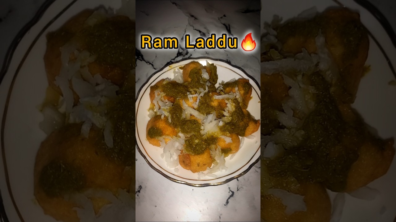 Street Style Ram Laddu Recipe | Delhi Famous Chaat | Crispy & Tasty Ram Ladoo at Home #youtubeshorts