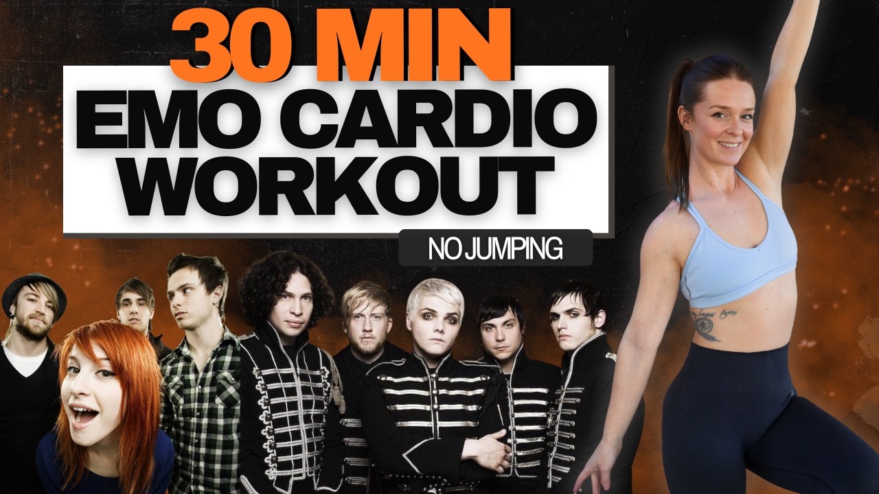 30 MIN EMO CARDIO WALK | Walking Workout to 2000's Emo & Pop Punk Hits | Super Fun, No Repeat