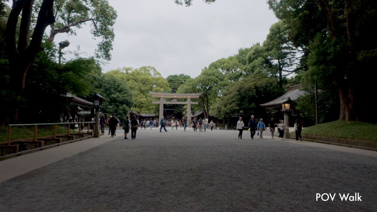 Tokyo Late Afternoon Walk – Meiji Jingu Shrine to Yoyogi Park