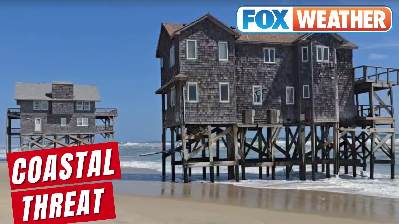 North Carolina Beaches Close As Homes Threatened By Growing Waves Ahead Of Hurricane Erin