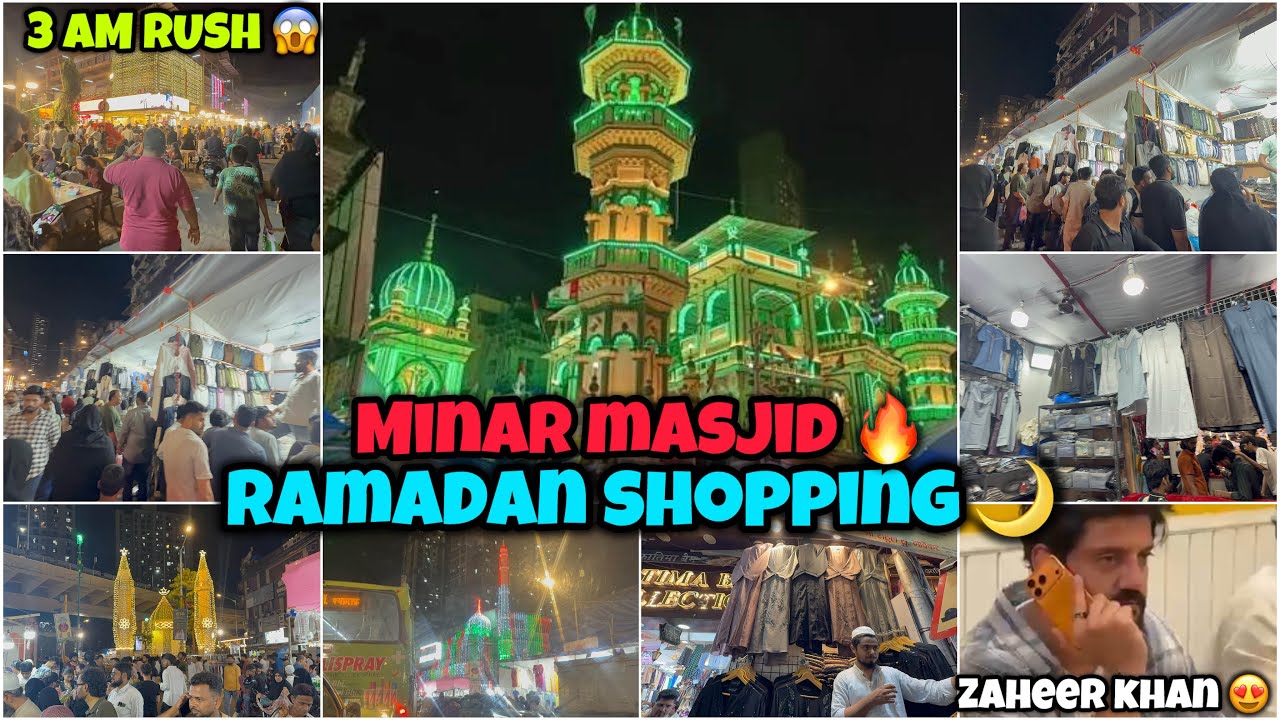 3AM RAMADAN SHOPPING AT MINAR MASJID Mumbai 😱🌙 | Crazy Crowd & Street Food 🔥