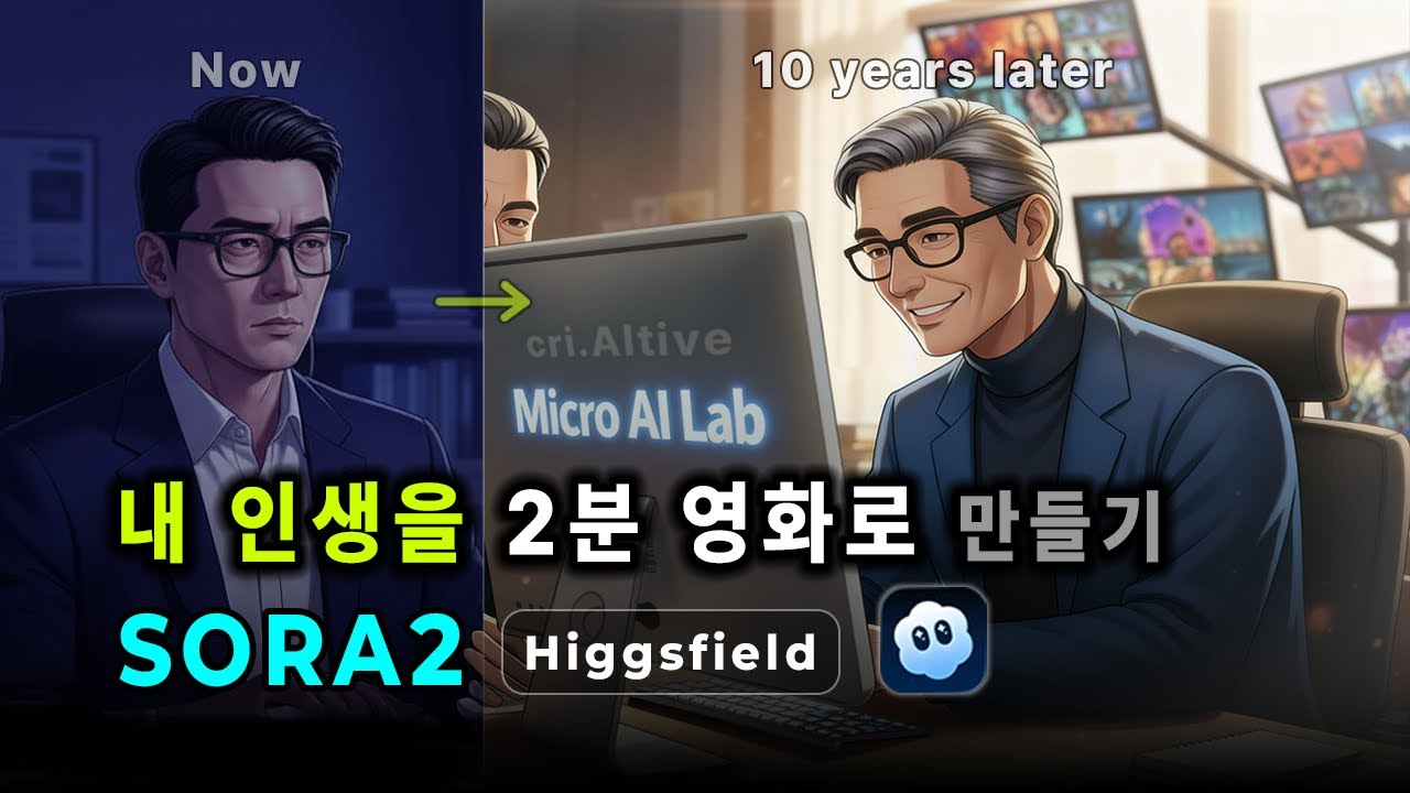 퇴근 후 2시간만에 생애 첫 영화 만들기 | SORA 2 Higgsfield