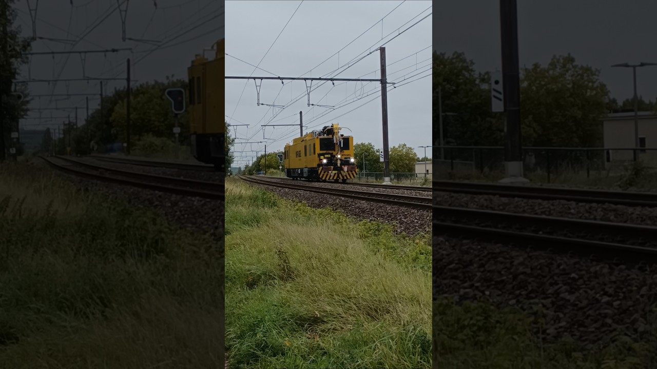 Infrabel work train with crazy lights 🚨😍