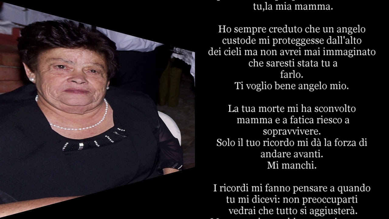 Il ricordo di una mamma dolcissima,un angelo sulla terra volato in cielo - (27-1-2019)