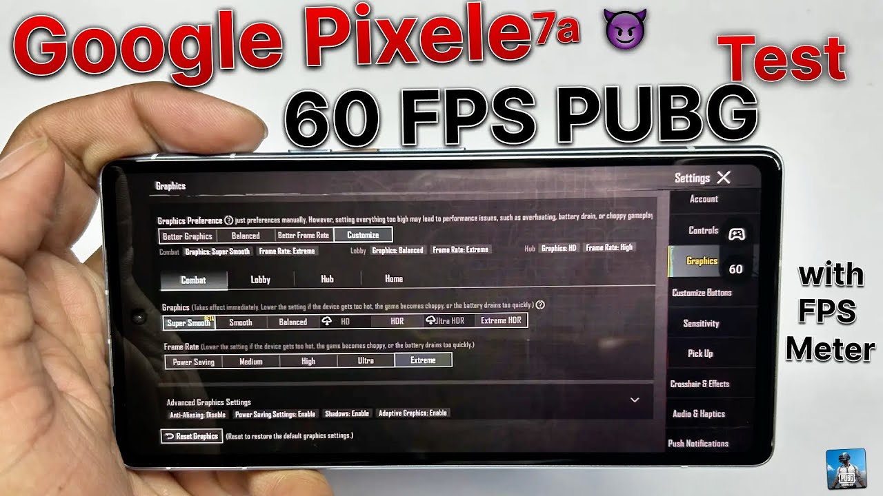 Google Pixel 7a Pubg Test 🔥 - Best Gaming Devices - Pixel 7a - Pubg