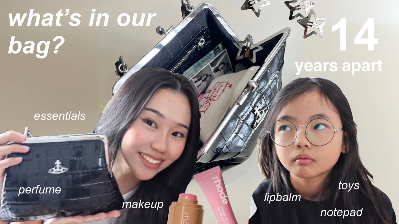 what’s in our SMALL bags? ft. little sister | (essentials & favs)