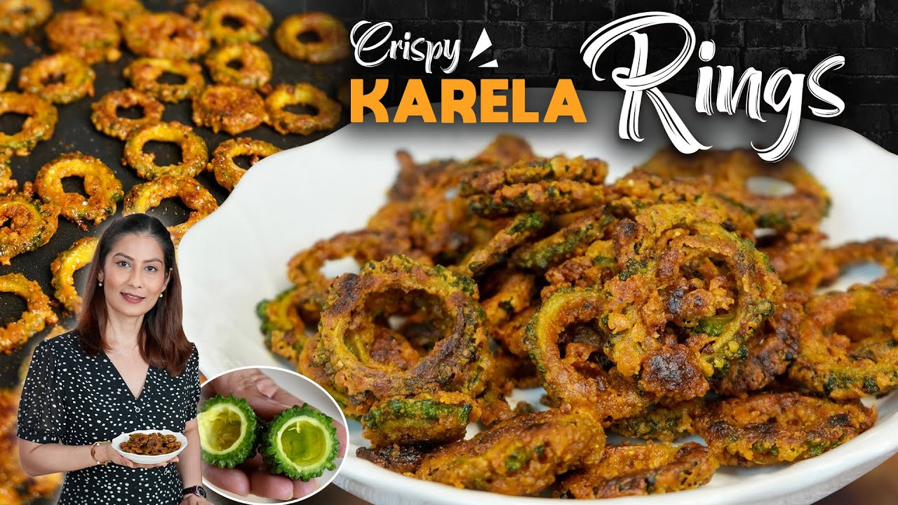 Crispy Karela Ring No Fry | अगर ऐसे कुरकुरे मसालेदार करेला चिप्स बनायेंगे तो करेले कड़वे नहीं लगेगे