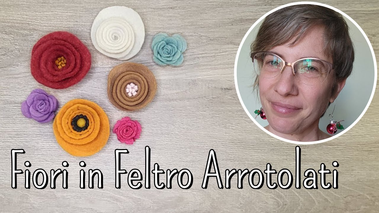 Fiori in Feltro Arrotolati