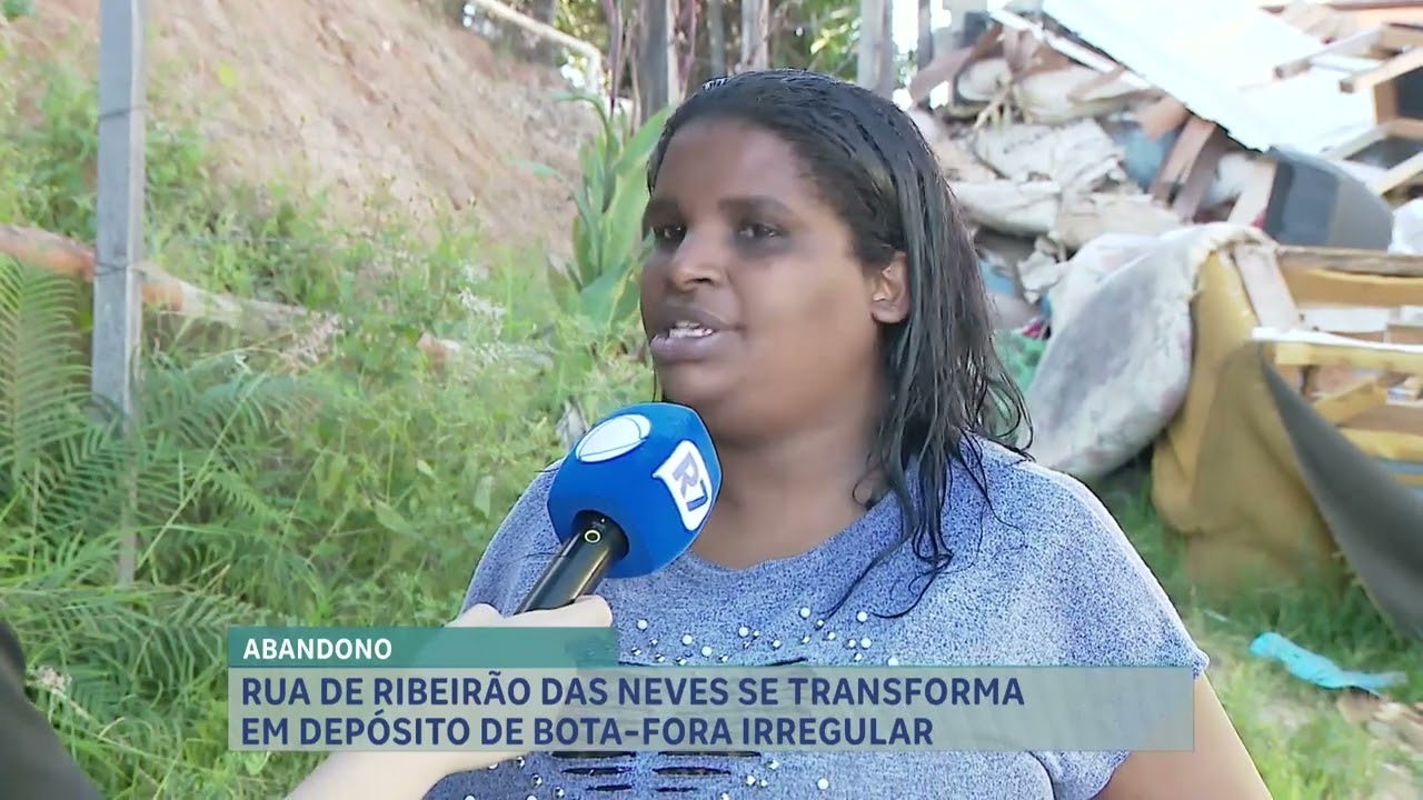 Avenida Perimetral em Ribeirão das Neves sofre com descarte irregular de lixo