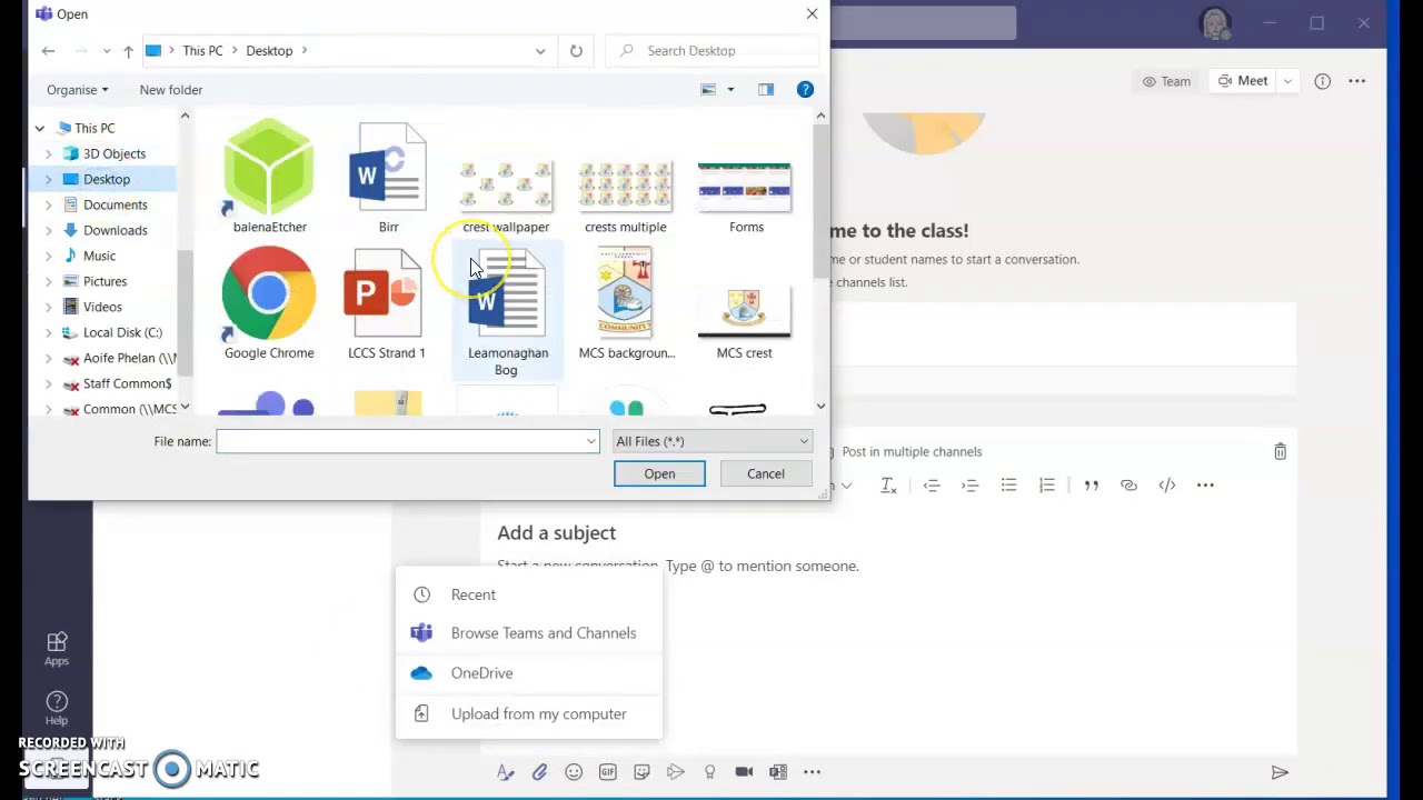 Creating a Team and setting up the workspace