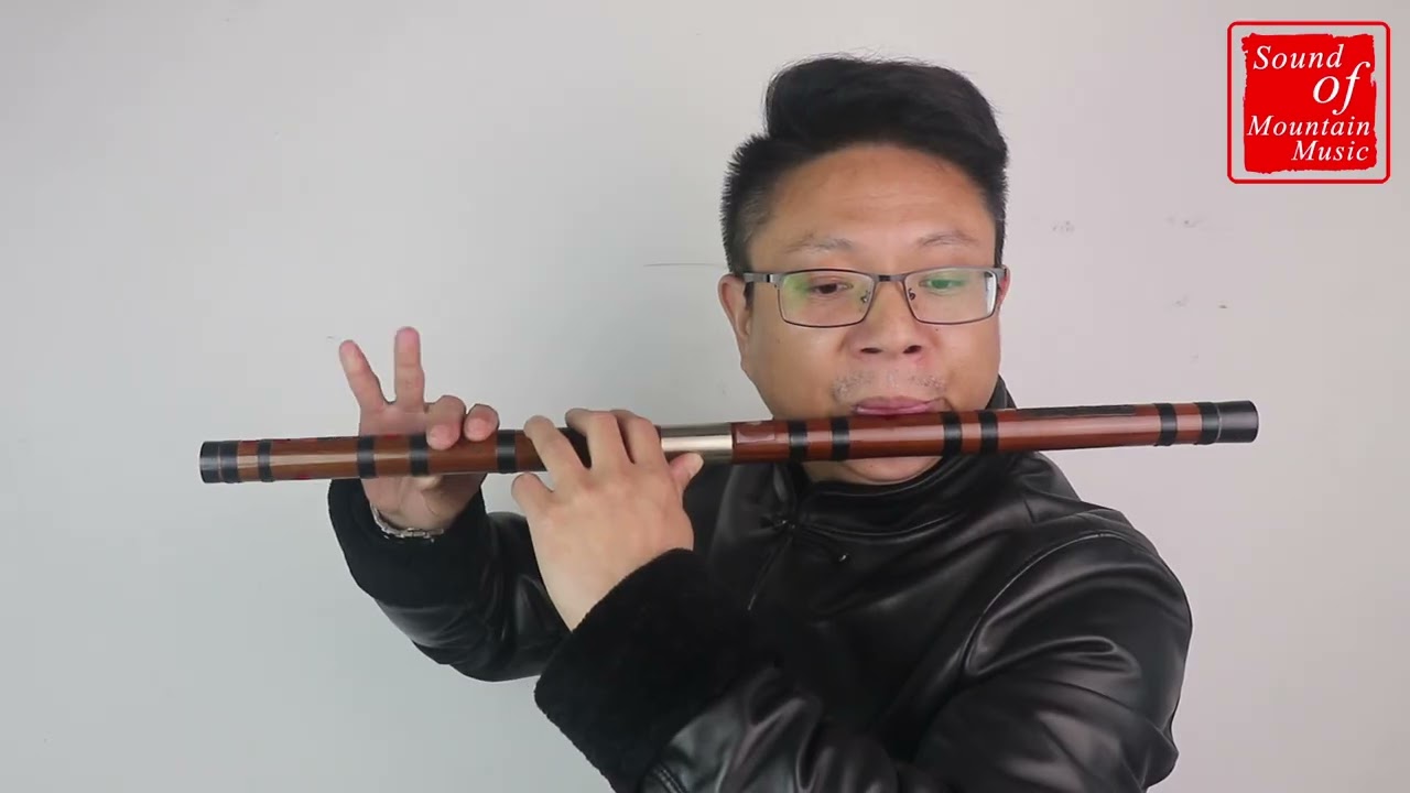 Concert Grade Bitter Bamboo Flute Chinese Dizi Instrument with Accessories 2 Sections 笛子