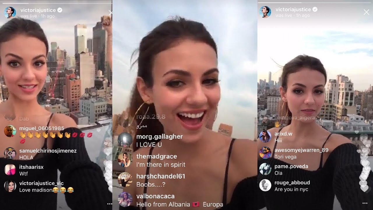 Victoria Justice's Instagram Live Story - September 12th 2017
