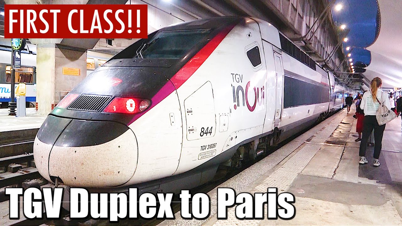 🇫🇷Riding the French Fastest Bullet Train TGV Duplex (Rennes→Paris)