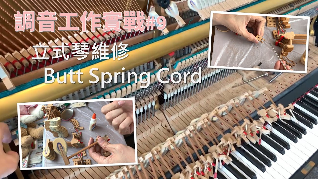 #9 立式琴Butt Spring Cord維修