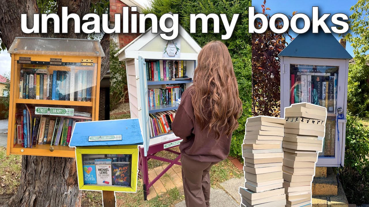 donating my books to free little libraries 📚✨