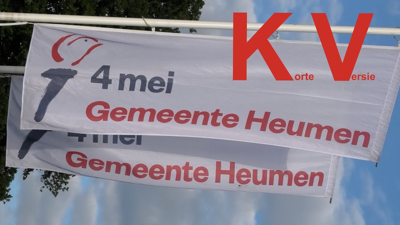 Korte versie Dodenherdenking 4 mei 2025, gemeente Heumen.