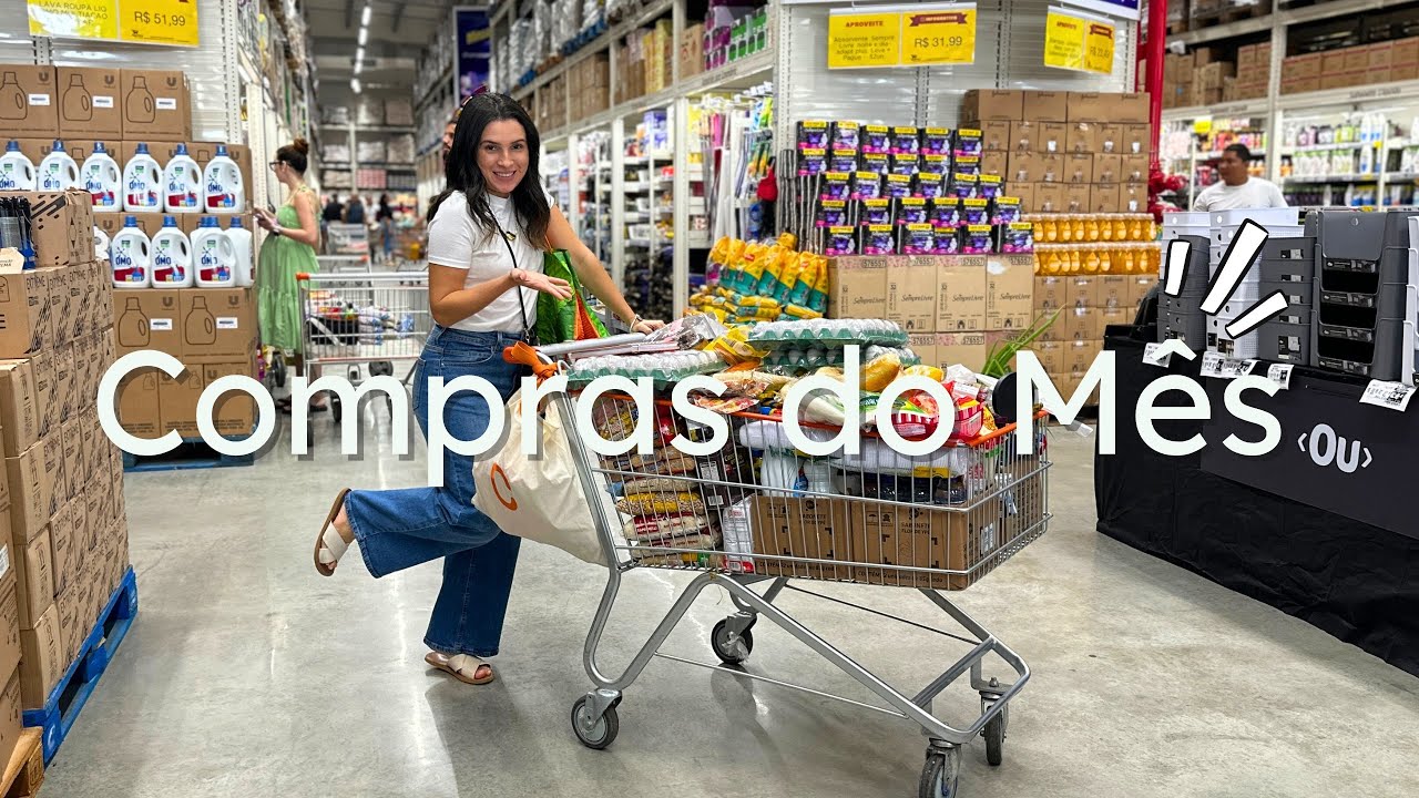 COMPRAS DO M&Ecirc;S DE OUTUBRO NO SUPERFACIL ATACADO | + de R$ 1.000 em compras 👀💰😱