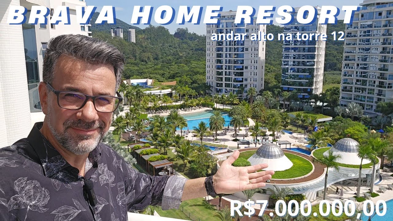 Brava Home Resort na Torre 12, alto com vista mar