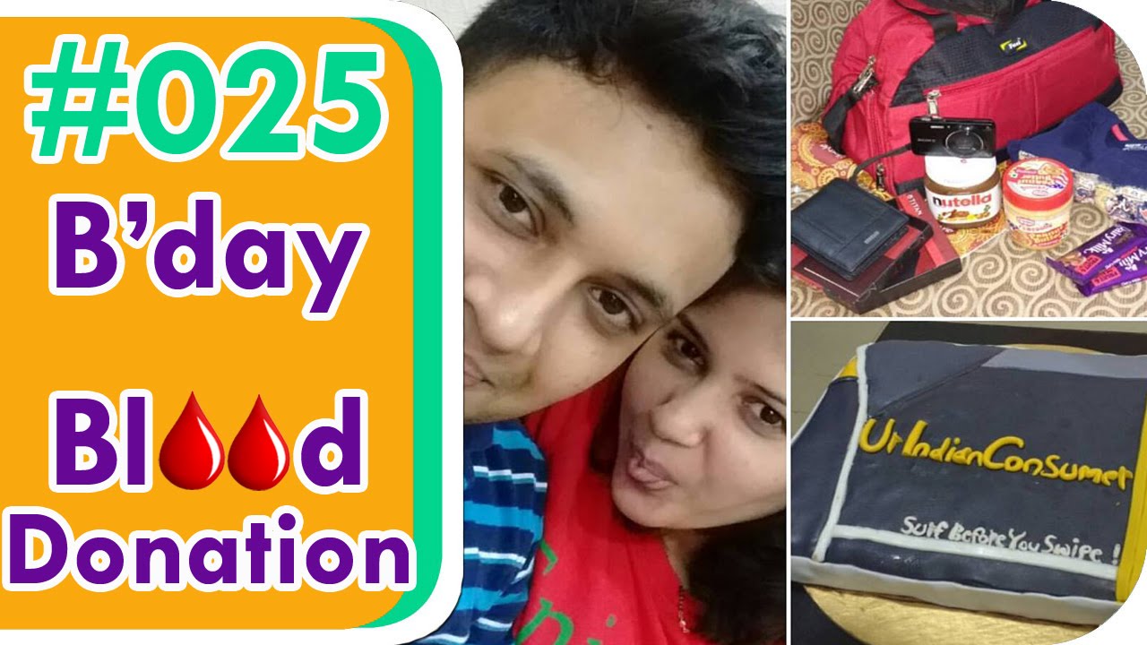 VLOG #25 - Birthday Party | Blood Donation Celebration - Ur IndianConsumer