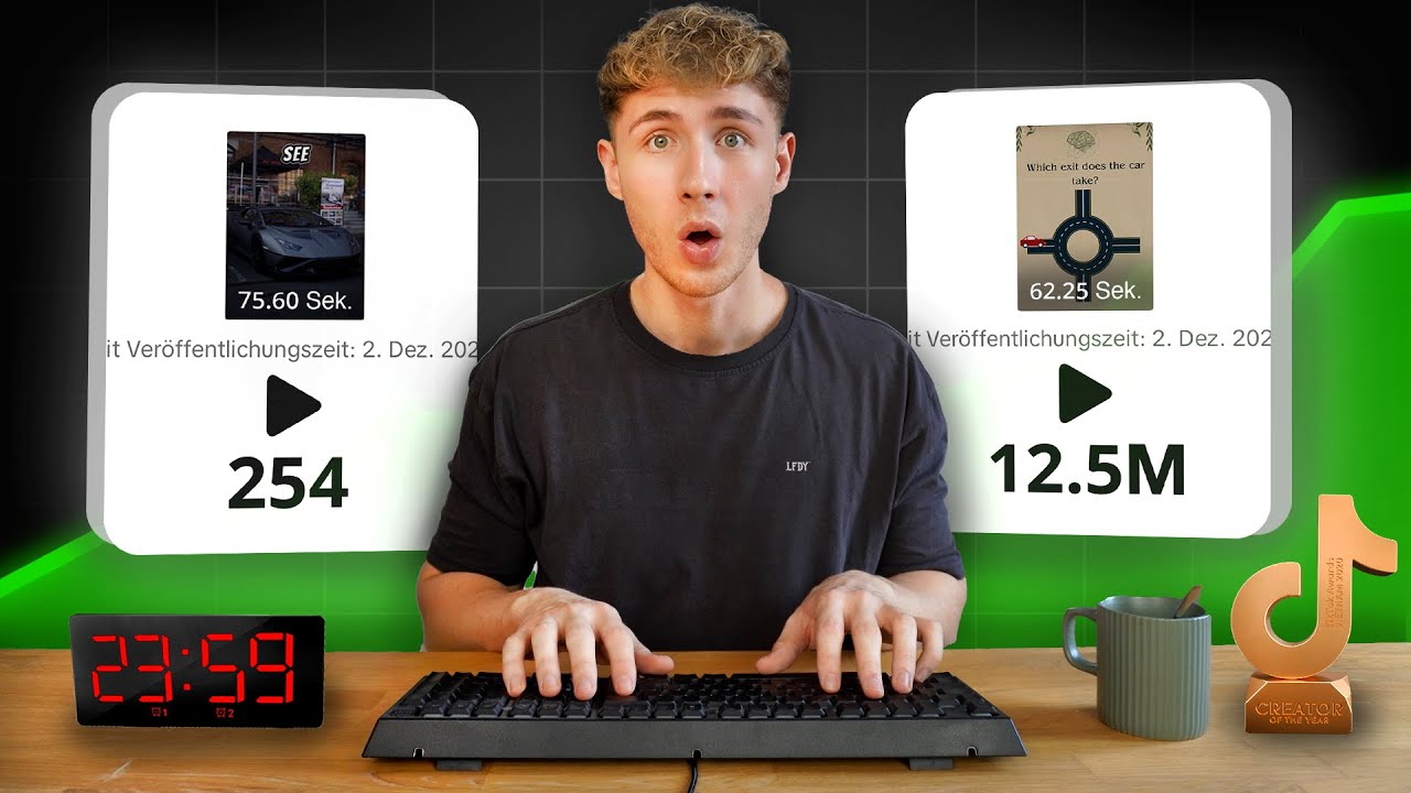 Ich habe in 24h eine Virale TikTok Seite erstellt! | Selbstexperiment