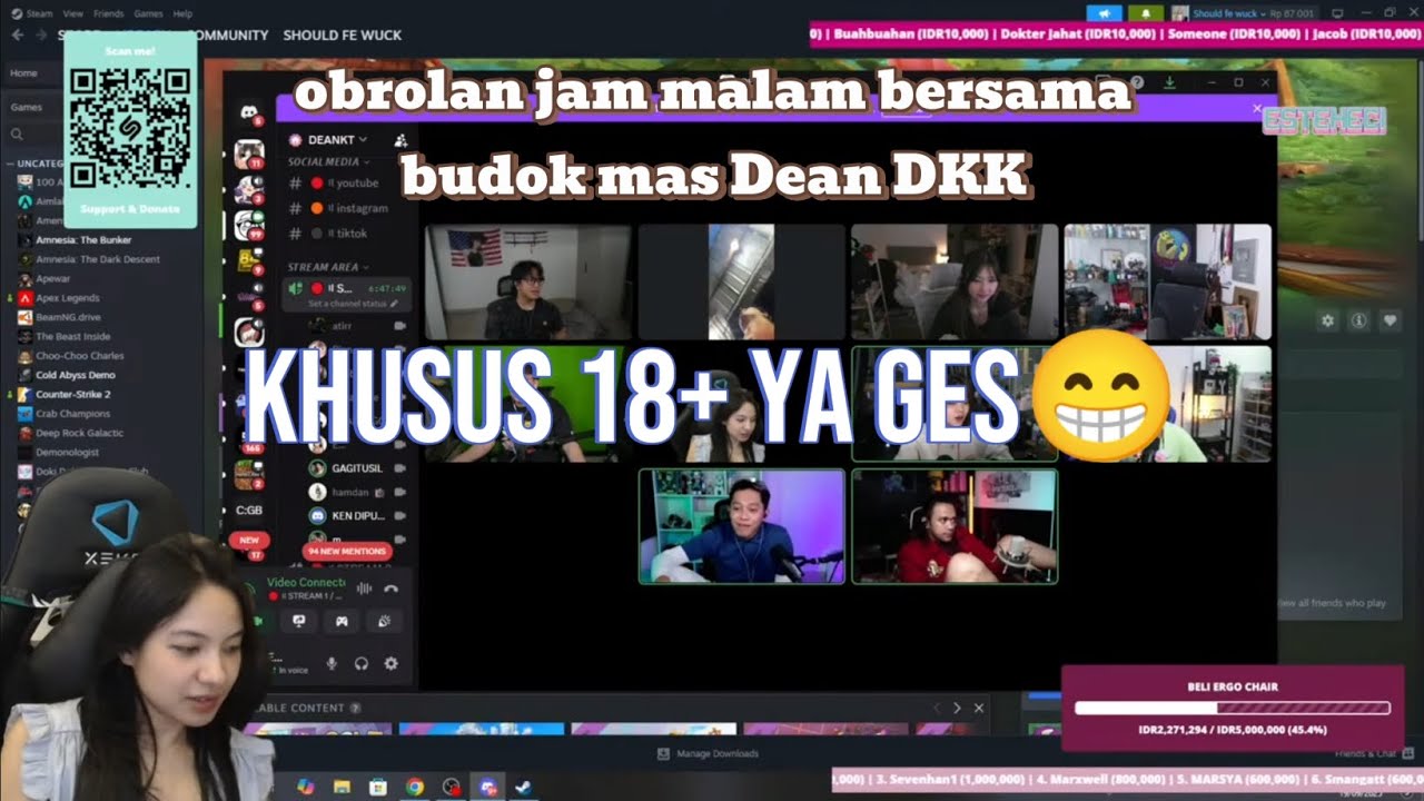 OBROLAN KHUSUS 18+ BUDOK BAIK MEMJAWAB SEMUA PERTANYAAN MAS DEAN DKK.
