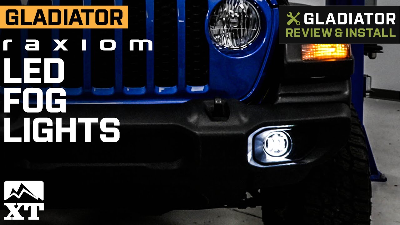 Jeep Gladiator JT Raxiom Axial Series LED Fog Lights with Halo Review & Install