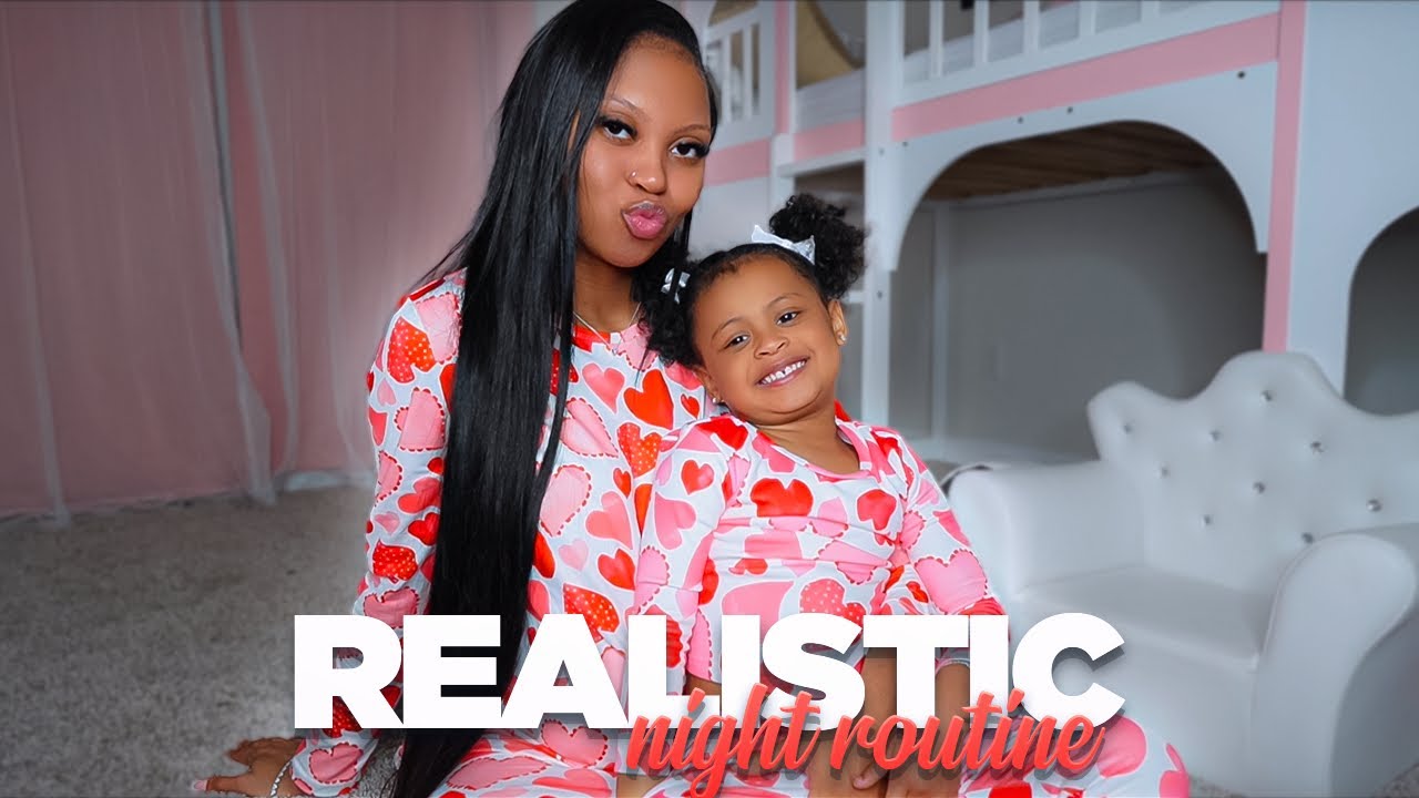 VERY Realistic Night Routine As A Pregnant Mommy With A 4 Year Old Toddler 🤰🏾❤️