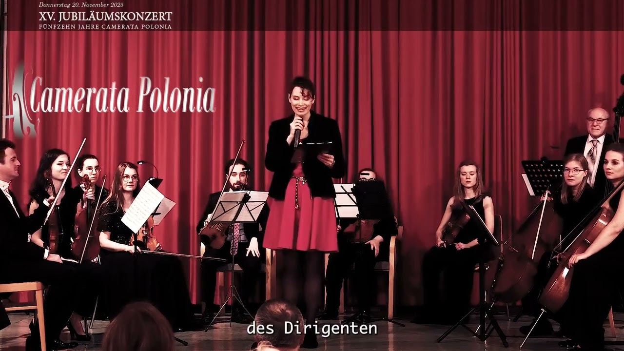 CAMERATA POLONIA - XV. JUBILÄUMSKONZERT, Vorwort Gia Starzyński