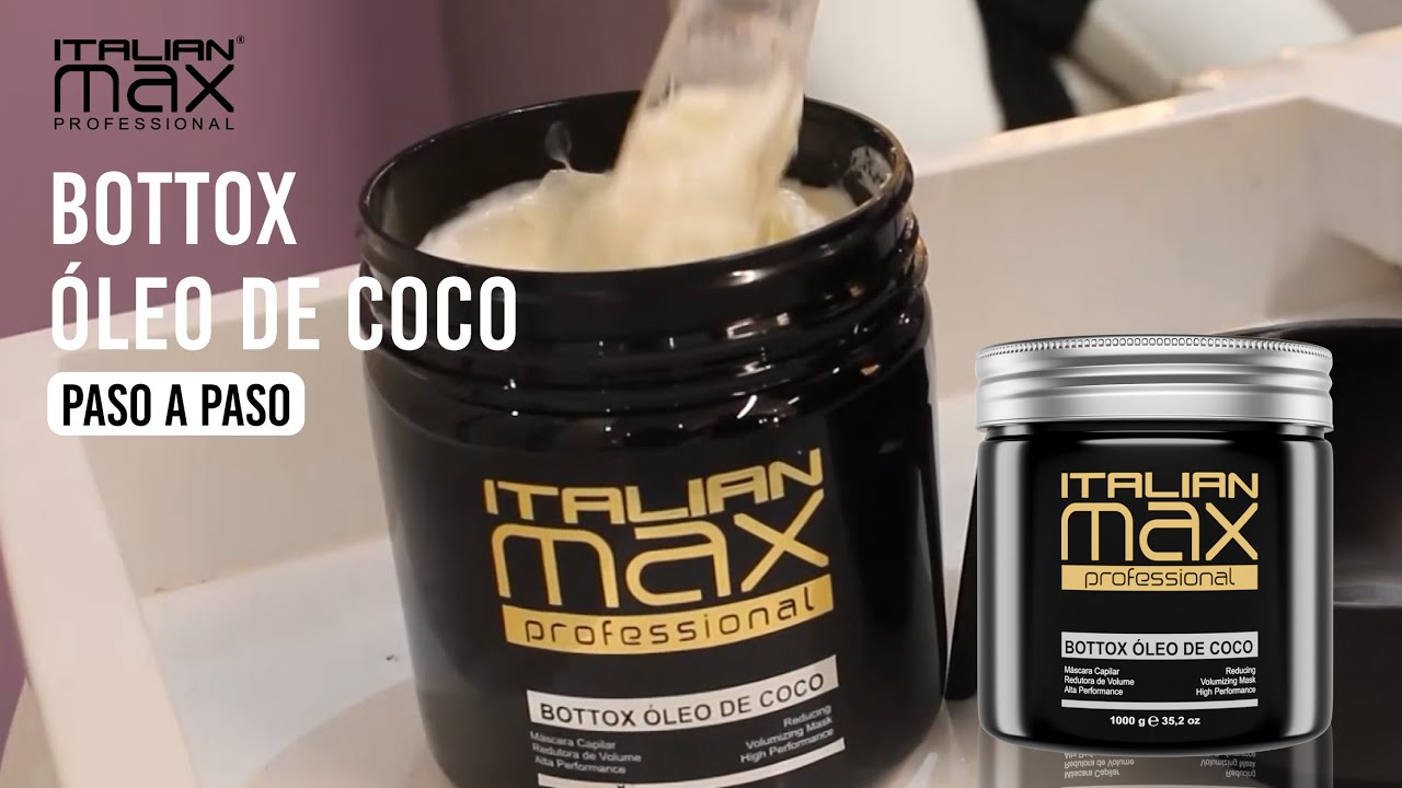 PASO A PASO BOTTOX ÓLEO DE COCO DE ITALIAN MAX PROFESSIONAL