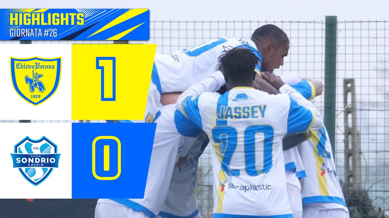 GLI HIGHLIGHTS DI CHIEVOVERONA - NUOVA SONDRIO 1-0 || 26a giornata Serie D