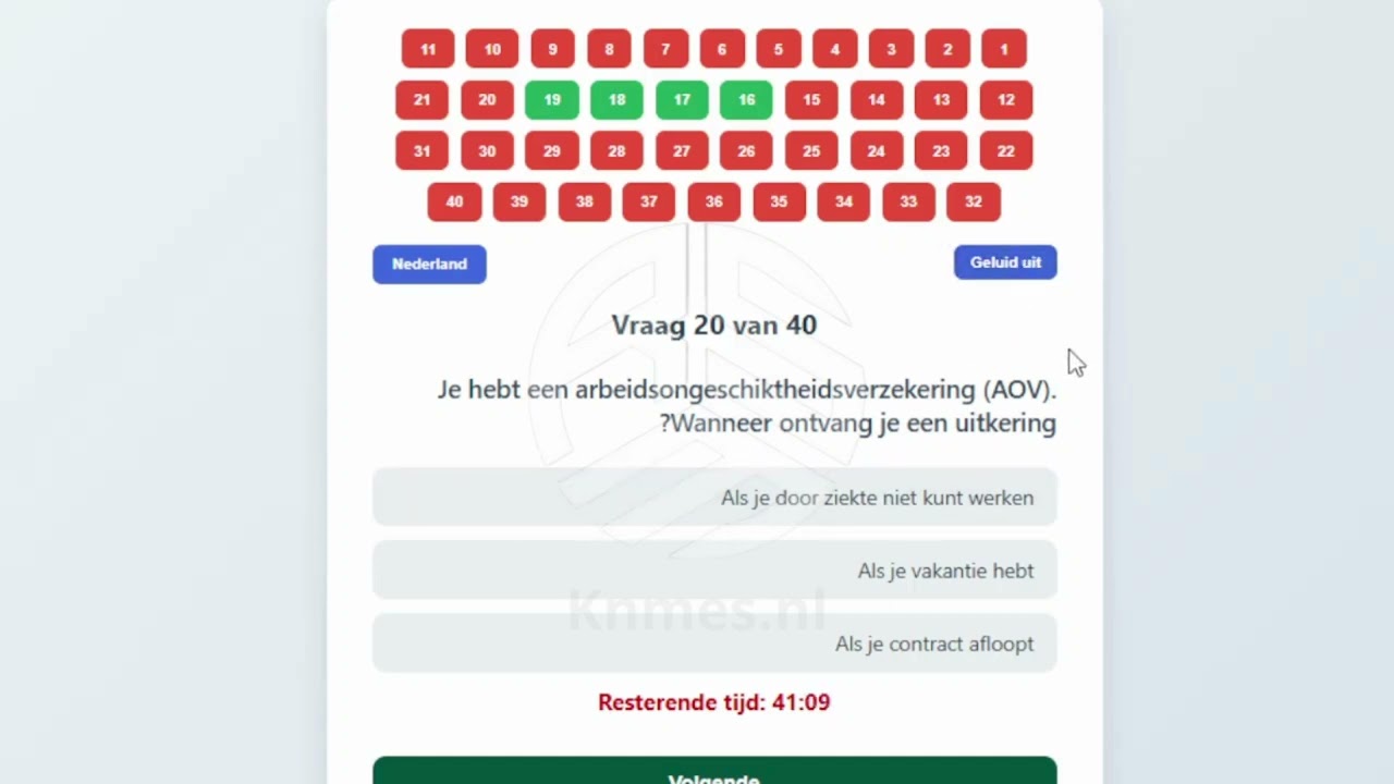 7-Volledige KNM-toets met antwoorden | التحضير لامتحان الاندماج في هولندا – Inburgeringsexamen