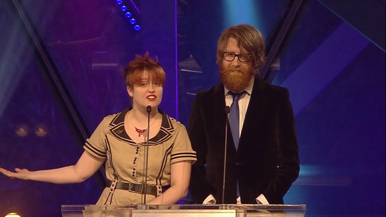 MATT STEWART & BEC PETRAITIS - 2014 Antenna Awards Appearance