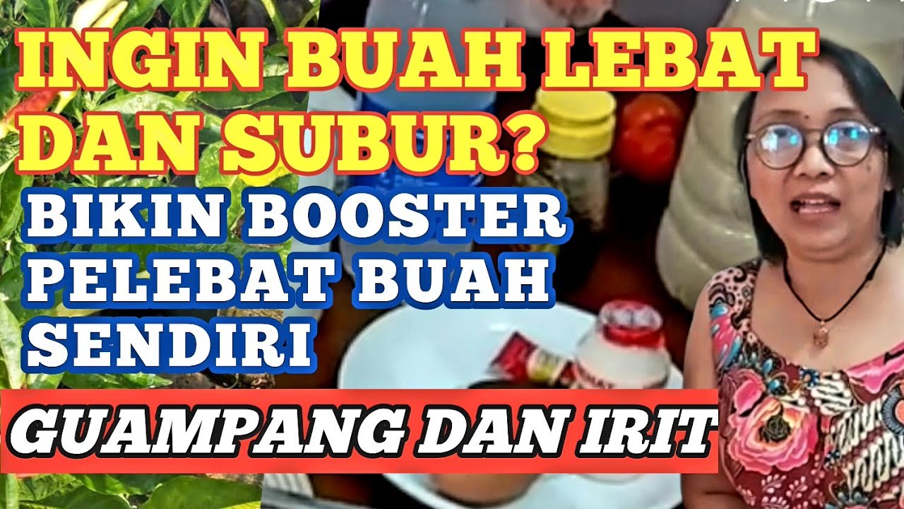 Cara Membuat Booster Pelebat Buah & Pengusir Lalat Buah