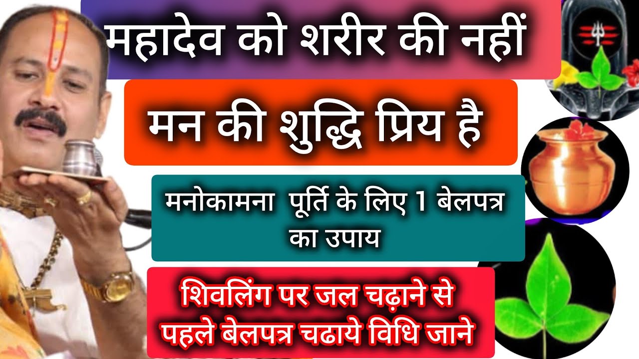 बेलपत्र से लेकर जल महादेव पर चढ़ाते ही हर एक चीज मनोकामना पूर्ति के लिए 1 बेलपत्र का उपाय