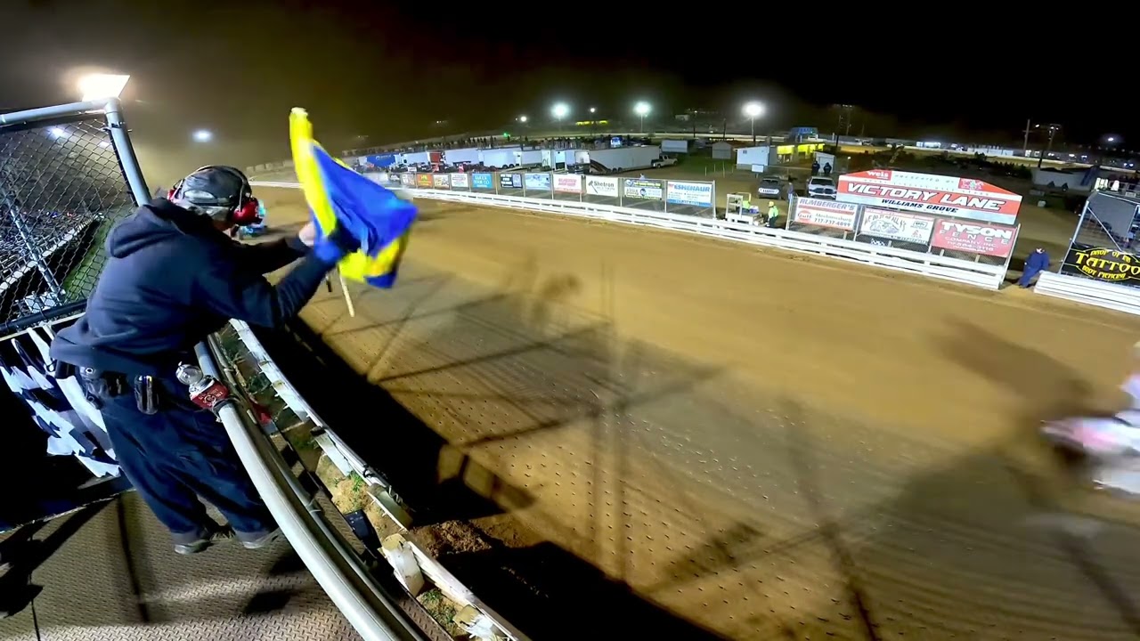 Williams Grove 2023 Season opener as Zeb Wise Picks up the Win in the Rudeen Racing #26 4-7-23