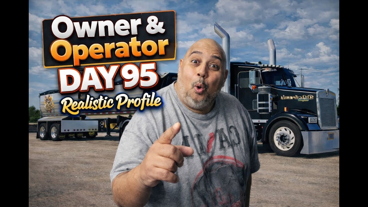 🔴OWNER & OPERATOR REALISTIC PROFILE DAY 95 POV CAB CAM