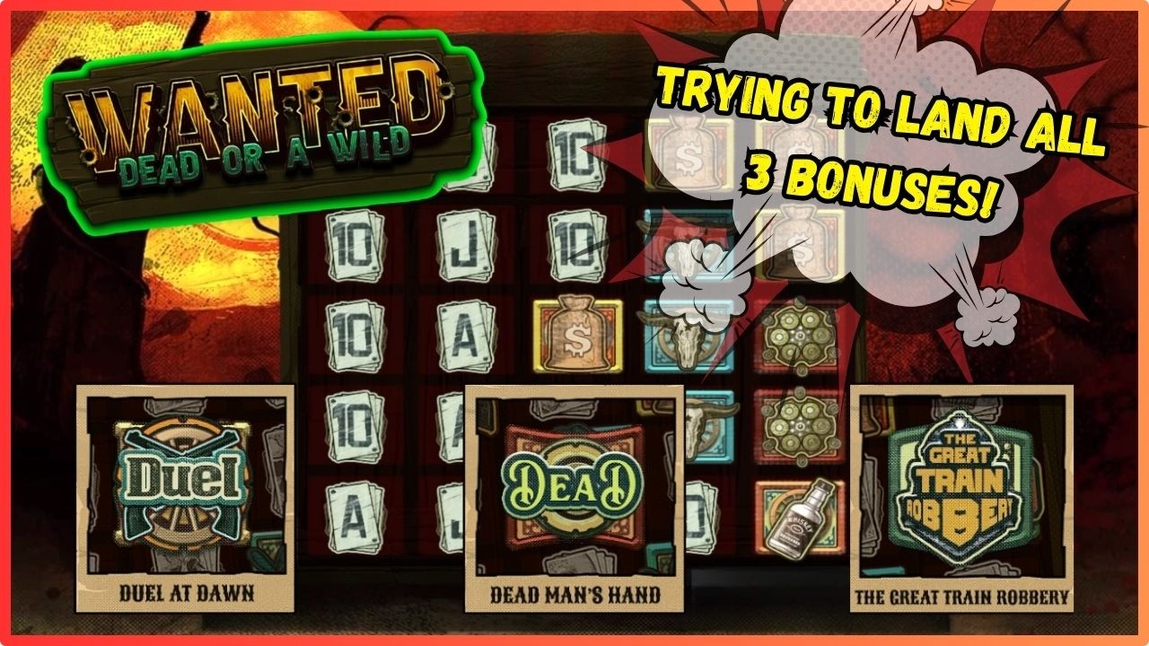 💥WANTED DEAD OR A WILD - SLOT CHALLENGE! 🎰😵 UK Casino - Trying To Land All 3 Bonuses! 🤞