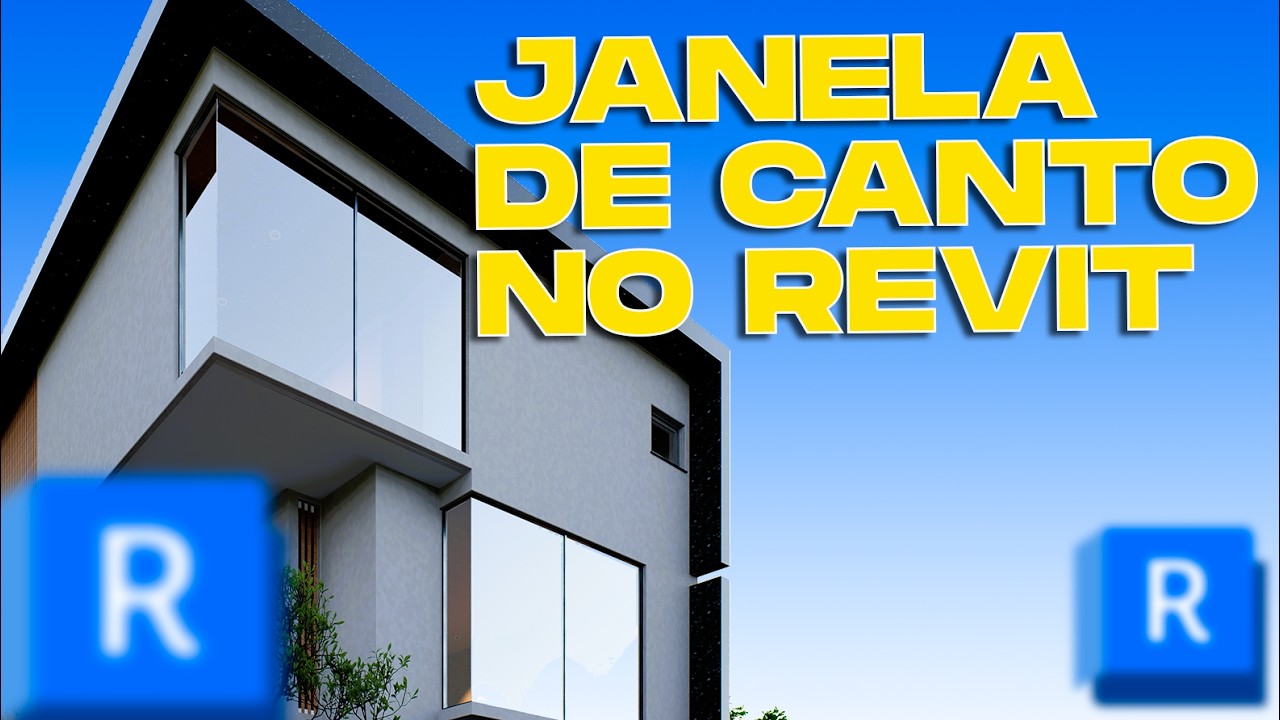 Como Fazer Janela de Canto no Revit Parede Cortina Passo a Passo