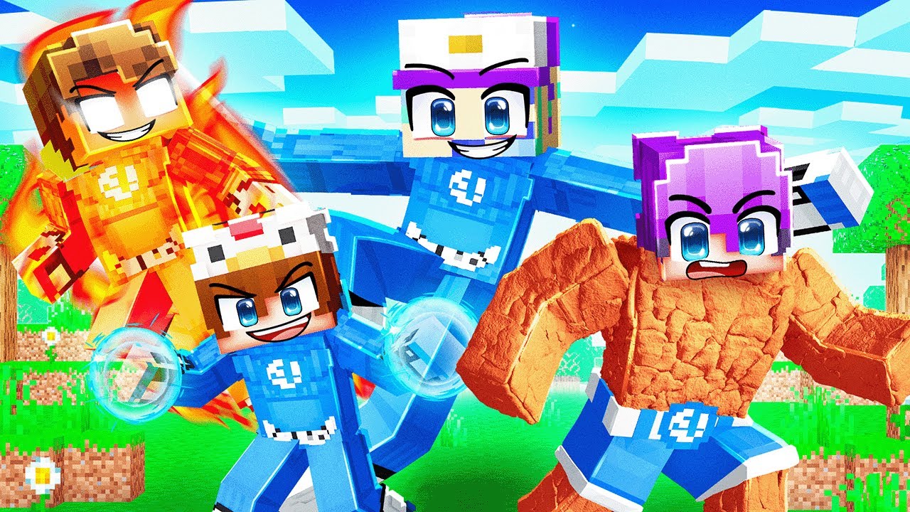 Becoming The FANTASTIC FOUR in Minecraft!