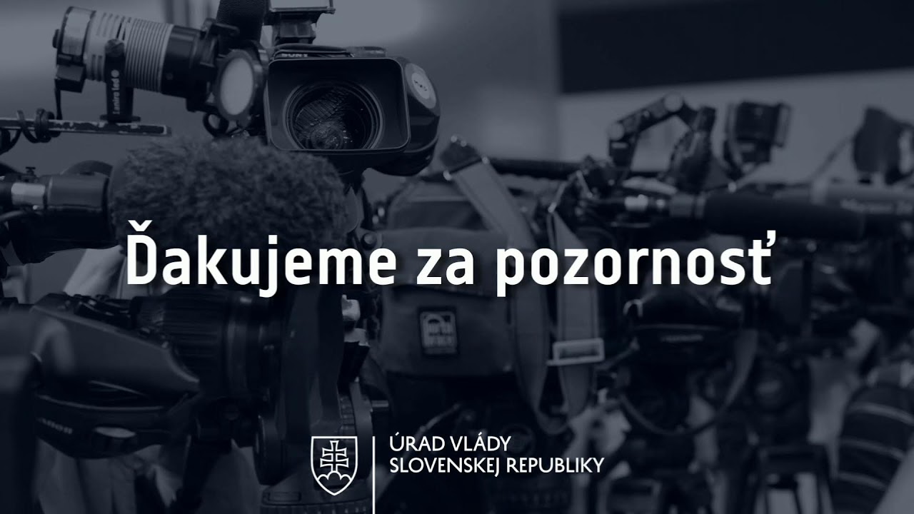 Tlačová konferencia predsedu vlády SR Roberta Fica po rokovaní vlády SR