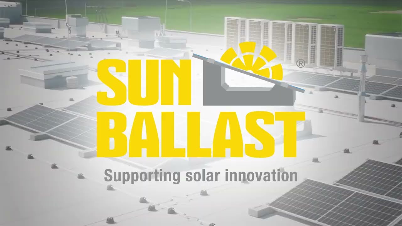 Ballast-Unterst&uuml;tzung f&uuml;r Photovoltaikmodule von Sun Ballast