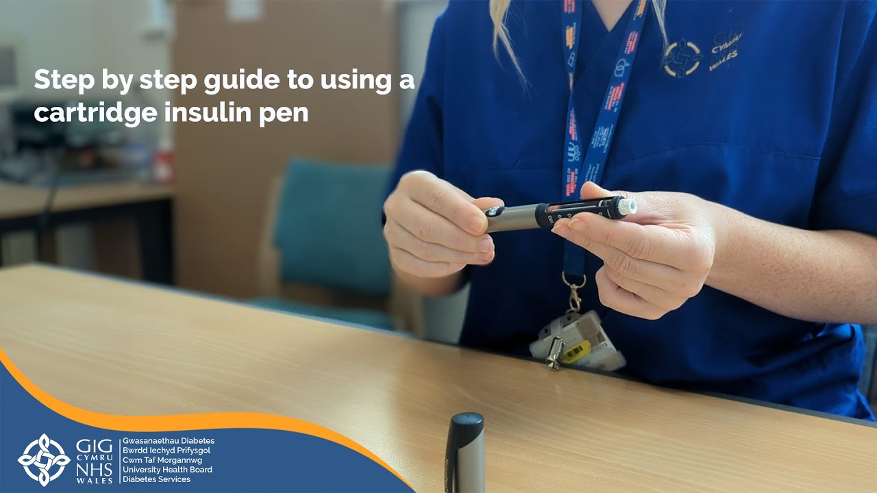 Step by step guide to using a cartridge insulin pen