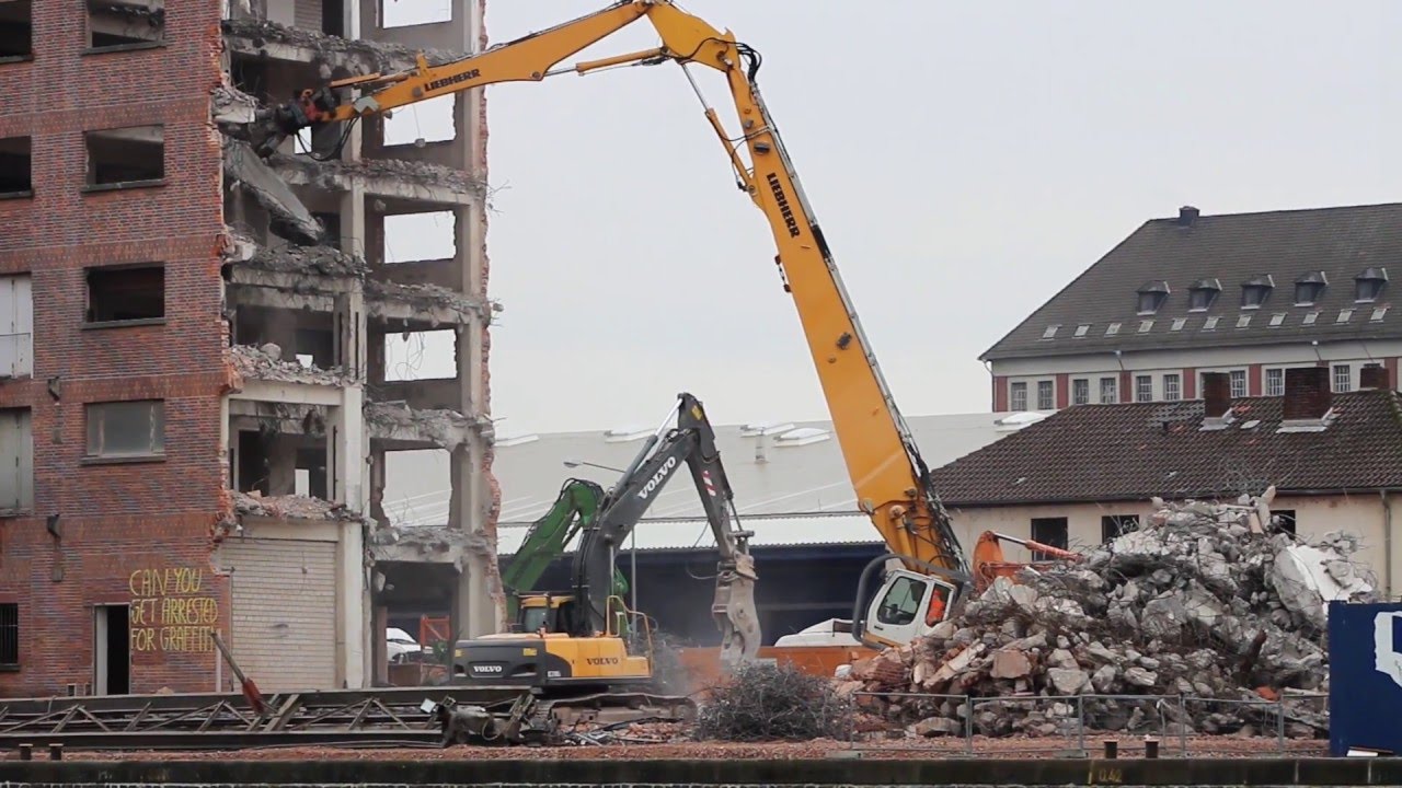 Abbruch Getreidespeicher Osthafen Frankfurt