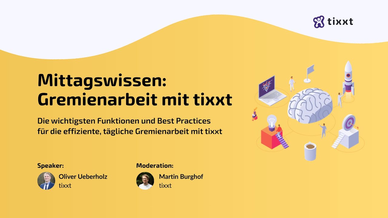 Mittagswissen: Gremienarbeit mit tixxt