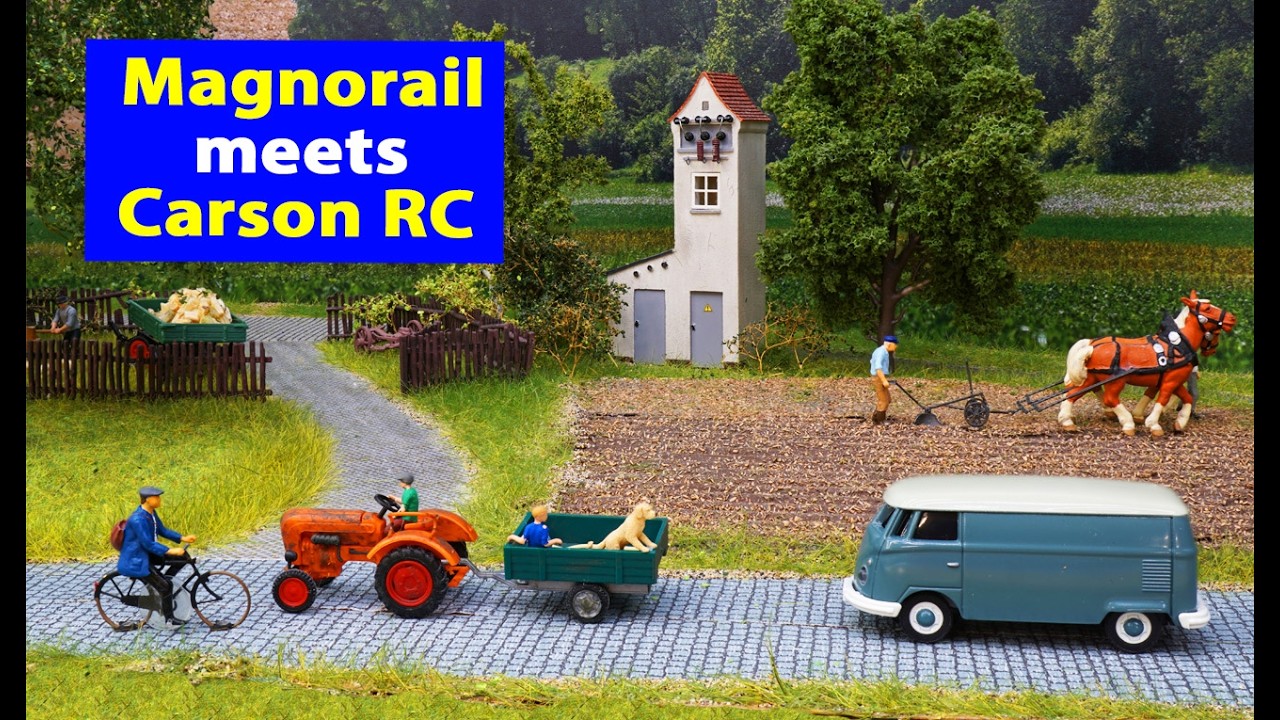 My model railroad dream layout: Magnorail meets Carson RC (English subtitles)
