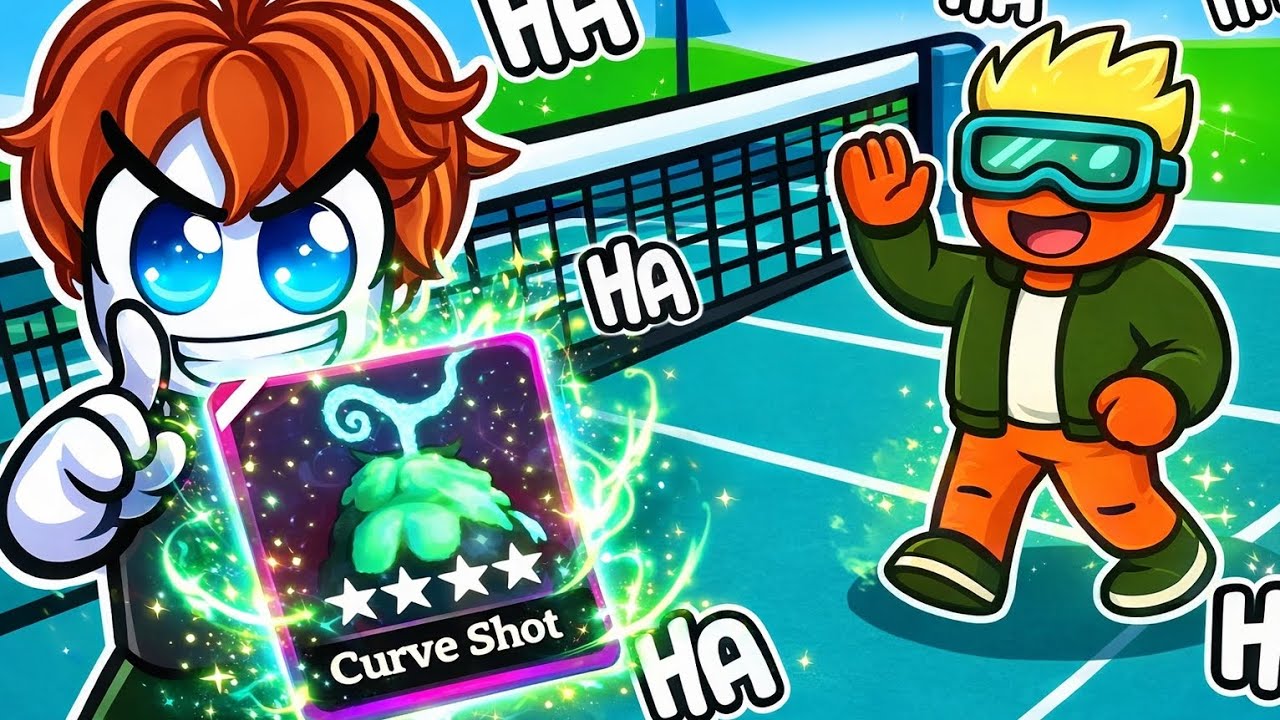 I pretended to be a NOOB with the BEST abilities in RACKET RIVALS!!!