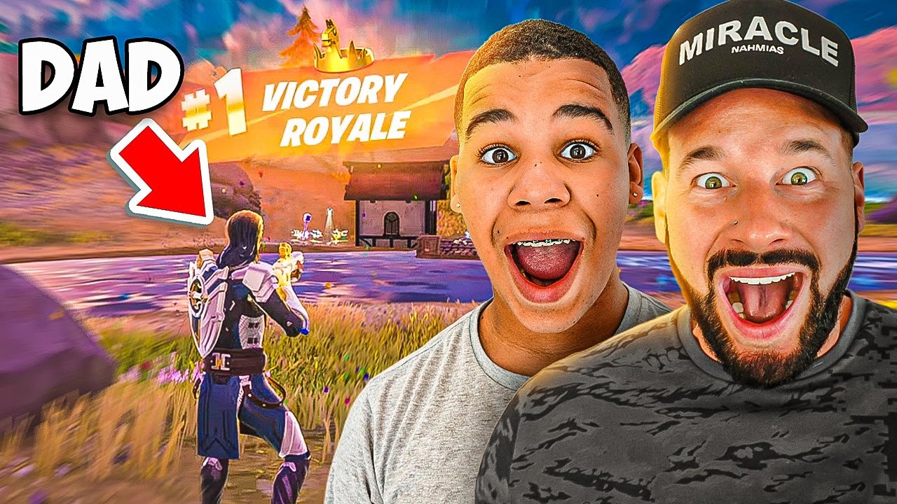 Getting MY DAD his FIRST KILL and WIN in the SAME GAME!!