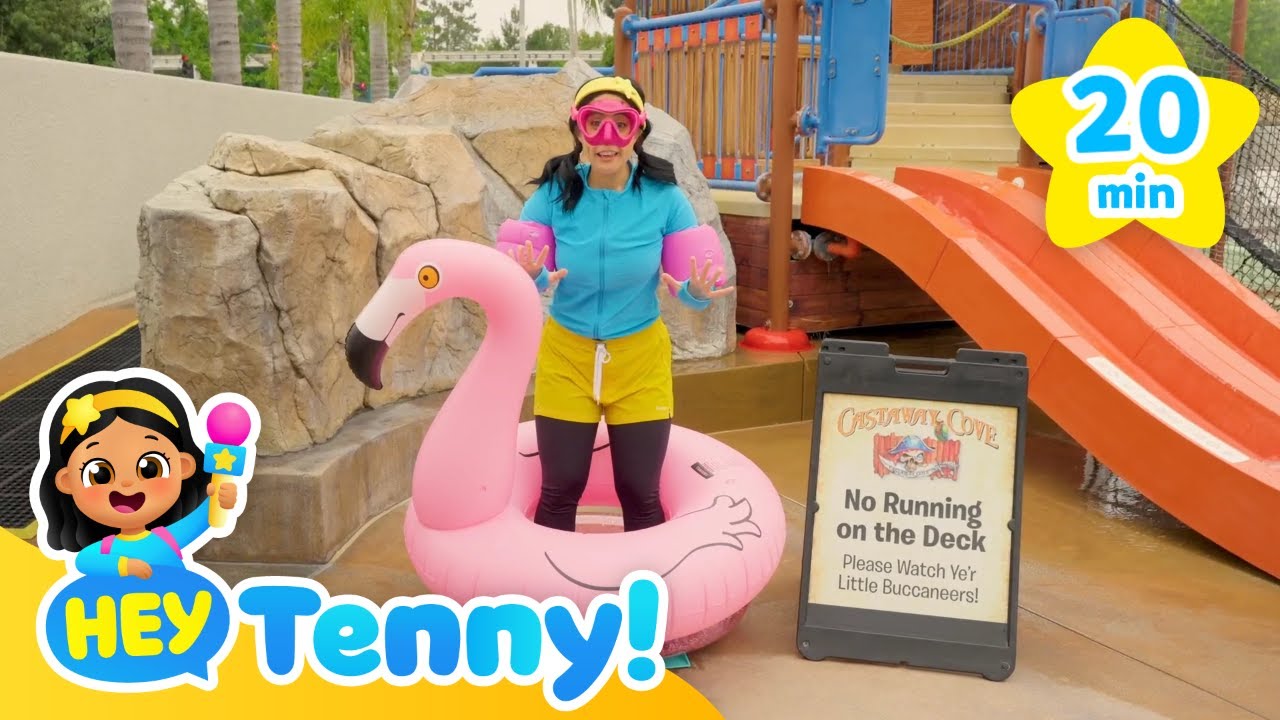 🌊Let's Go Swimming with Tenny! | Song for Kids | Educational Videos for Kids | Hey Tenny!
