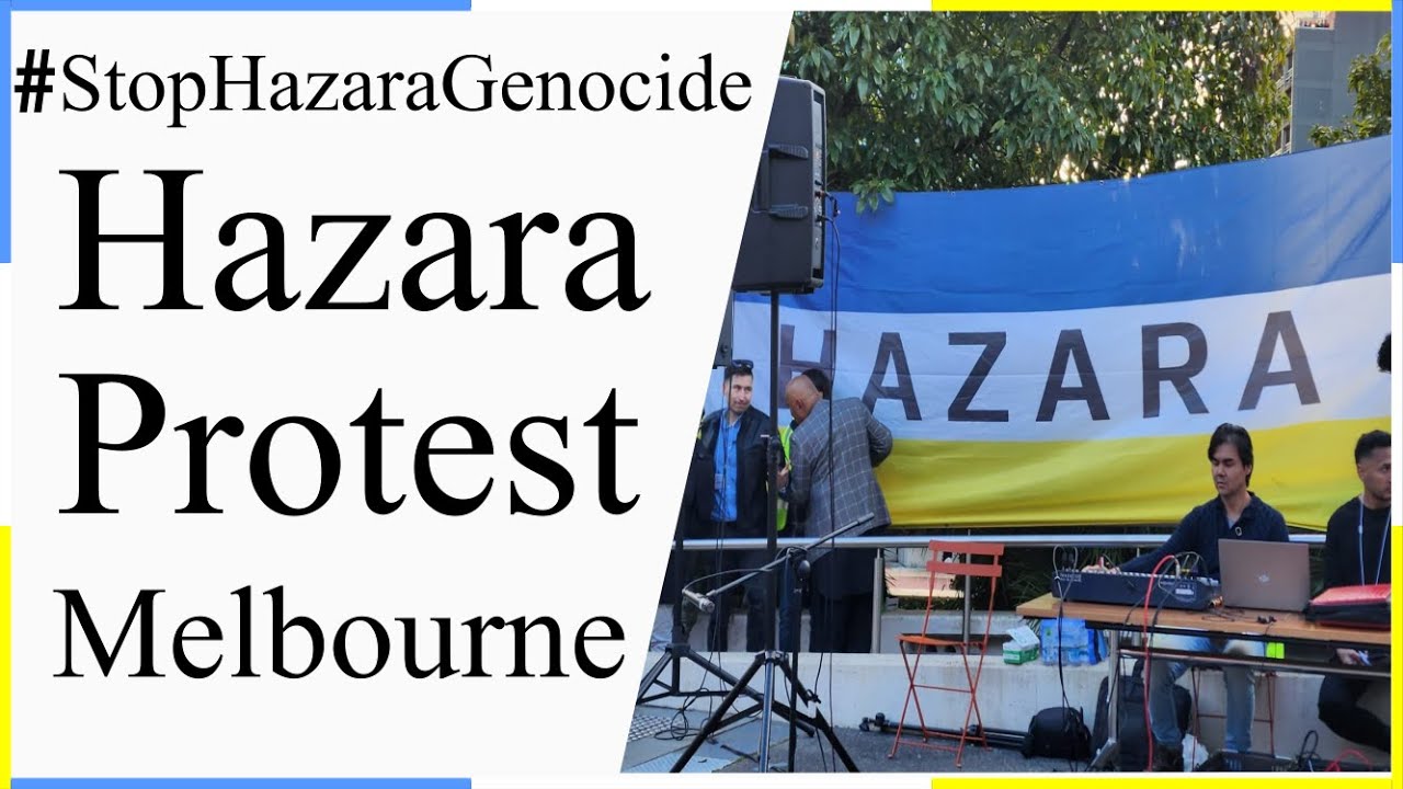 Melbourne Protest: Hazara Brave Girl Explains the Hazara Genocide Tragedies