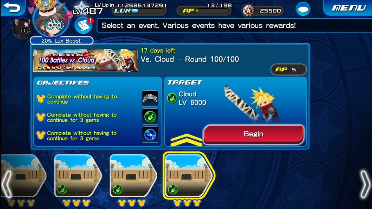I beat Cloud 100 times... - KHUx